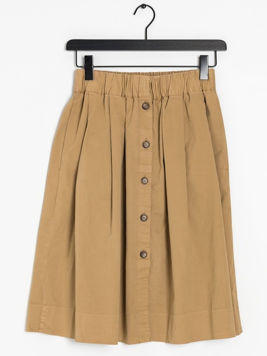 J. Crew Dresses & Skirts - J crew khaki Women's Tan Button-Front Midi Skirt